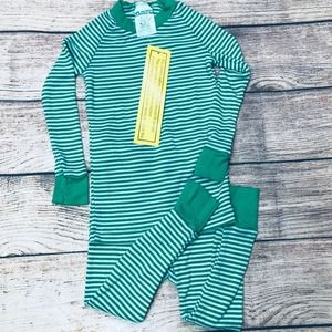 NWT Cat & Cow 18m boys LS green  pajamas